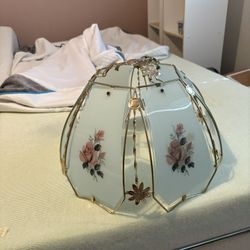 Ok Lighting Glass Rose Panel Globe For Lamp