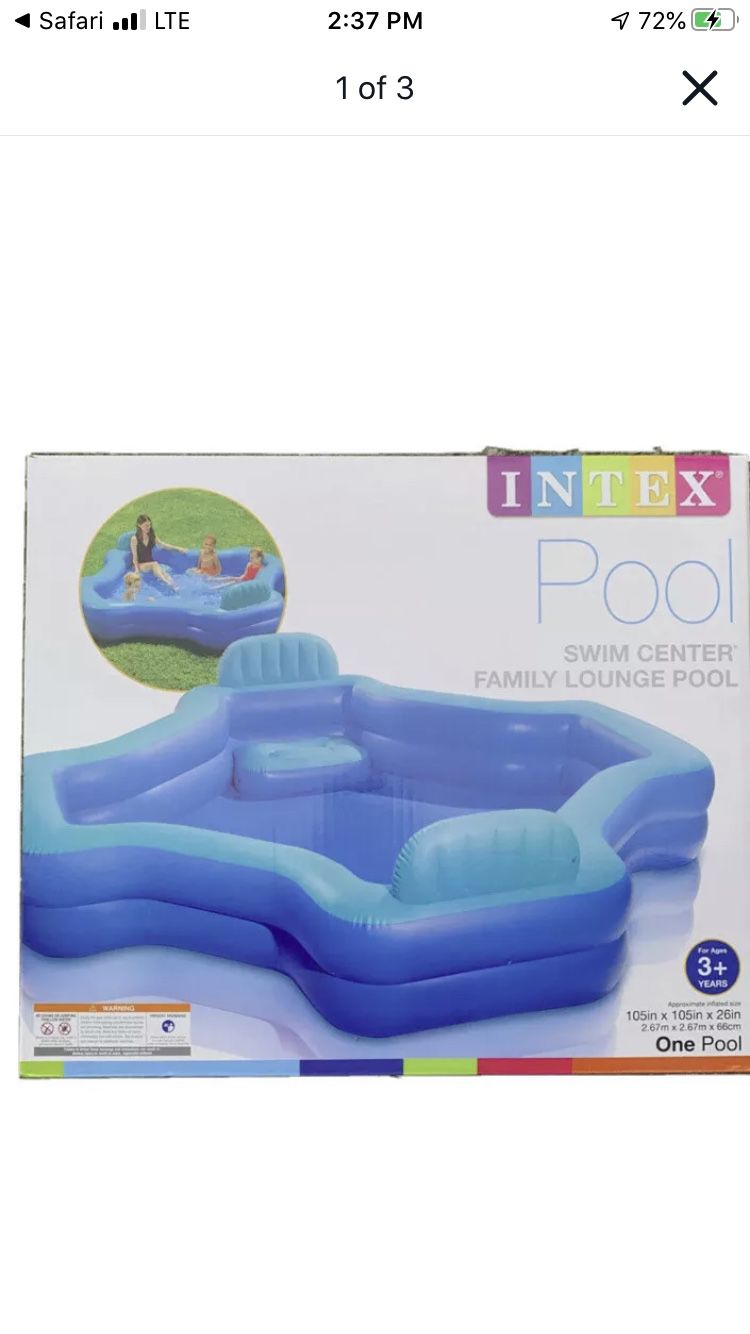 Intex pool lounge