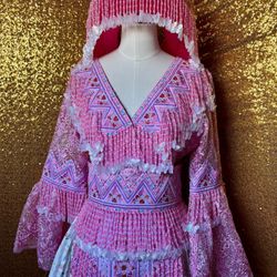 Pink Butterfly Hmong Chinese Size 38