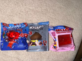 New Scented Squishy Toys – Kool-Aid, Hershey’s Kisses & Jell-O