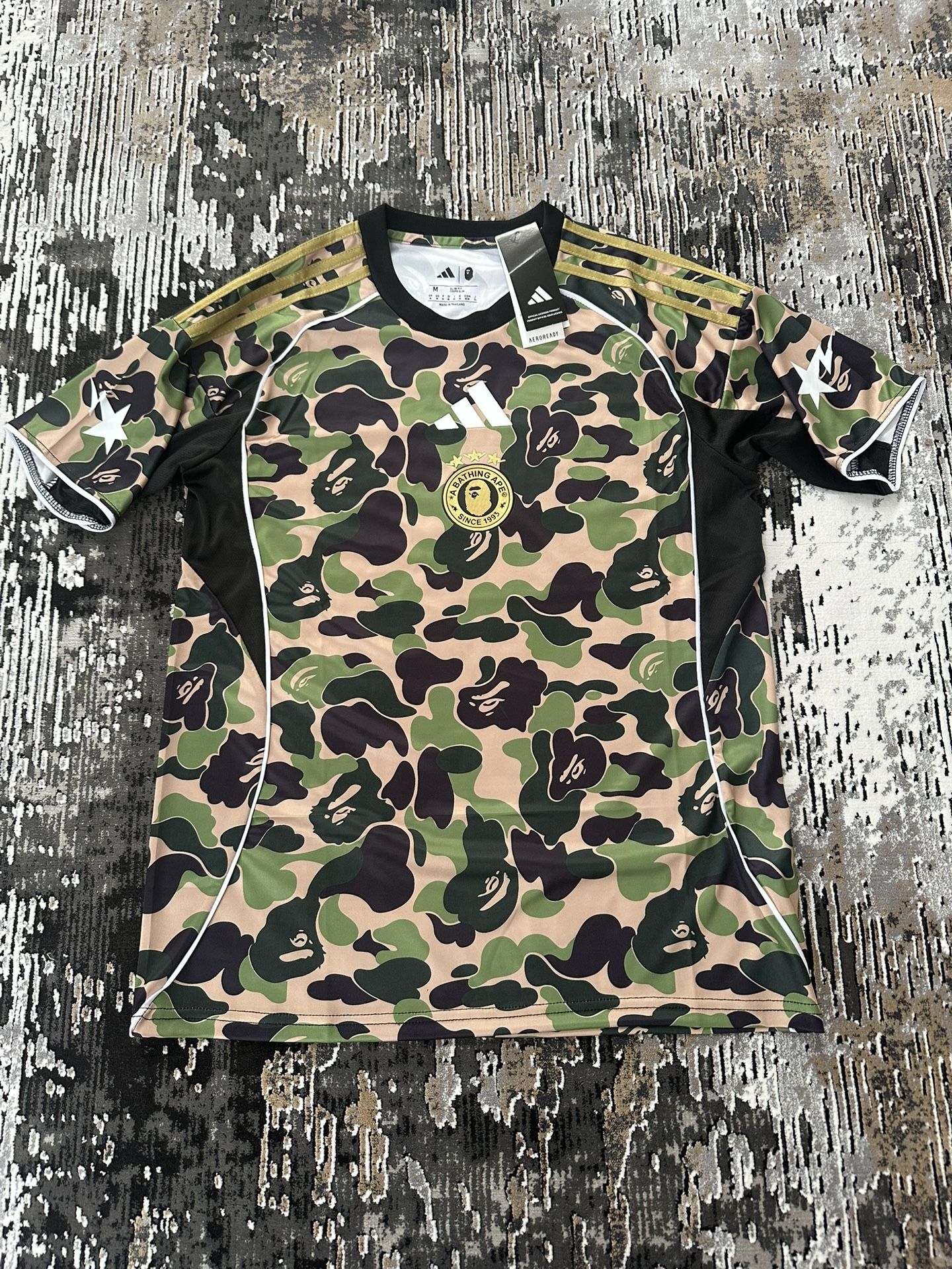 BAPE x ADIDAS Camo Soccer Jersey