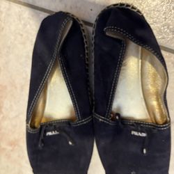 Prada Espadrilles logo flats platform shoes driving shoes loafers slip ons 