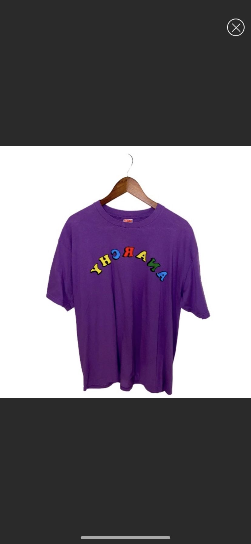 Supreme Jamie Reid Anarchy Short Sleeve Tee