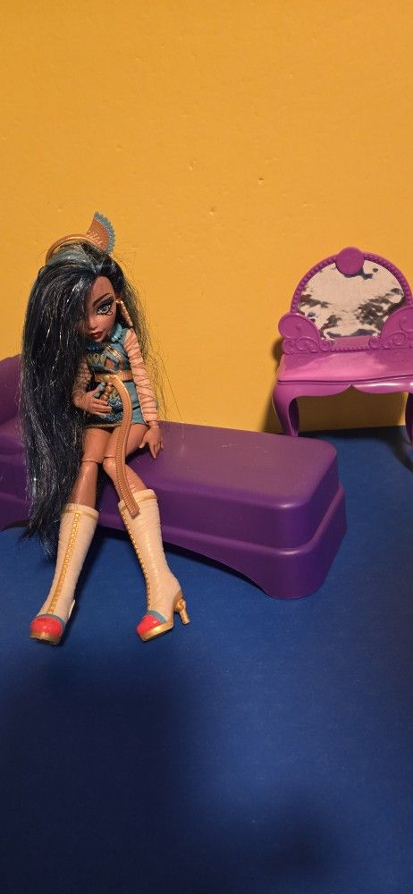Monster High Doll And Furniture Big bundle