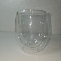 6 X Utopia Double Walled DOF Coffee Glass 33cl Clear Coffee Thermal Glass Mug