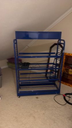6 ft metal rack 100.00