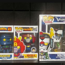 Funko Pop Lot(voltes V,voltron,gigantor)