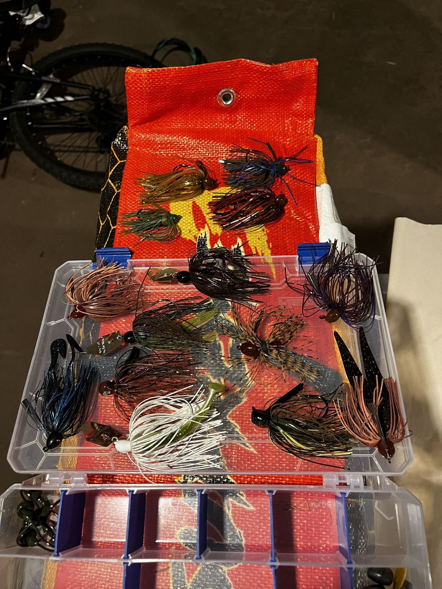 Tungsten bass fishing jigs