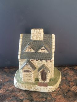 Vintage Cottage House Home Pottery Tea Light Candle/ incense Holder