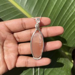 Peach Moonstone Pendant 