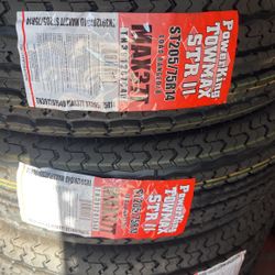 ST 205/75/14 Trailer Tires 8ply 