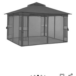 Gazebo, Dark Gray, 11'X11'