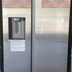 Samsung stainless steel side-by-side refrigerator