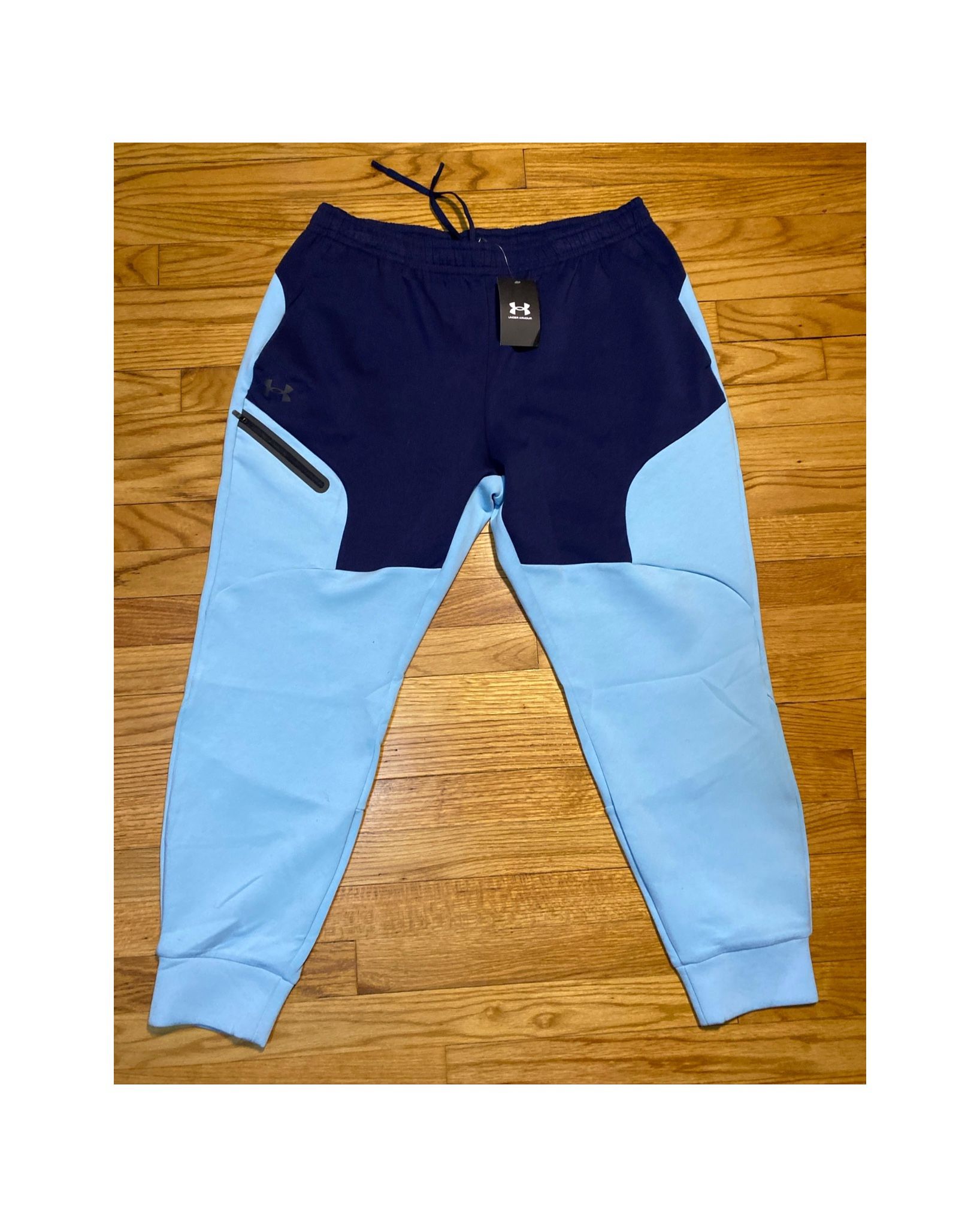NEW! Under Armour UA Unstoppable Fleece Joggers Pants Mens Sz XL Blue NEW!