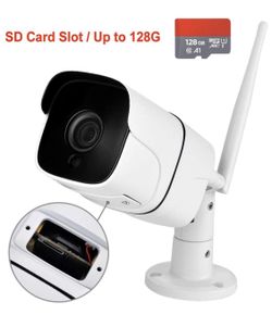 Outdoor Security Camera WiFi Wireless 1080P IP Surveillance Camera with Night Vision up to 65ft Motion Detection Alarm Recording, Support Max 128GB S