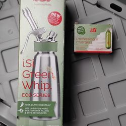 ISI Green Whip Eco Series + 10 Professional Chargers 