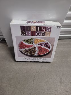 7 Piece Lazy Susan Serving Set