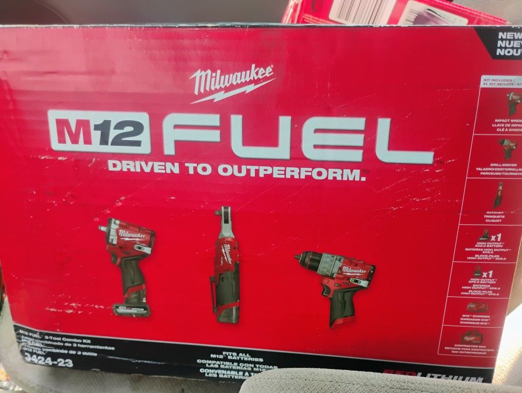 M12 Milwaukee 3 Piece Kit