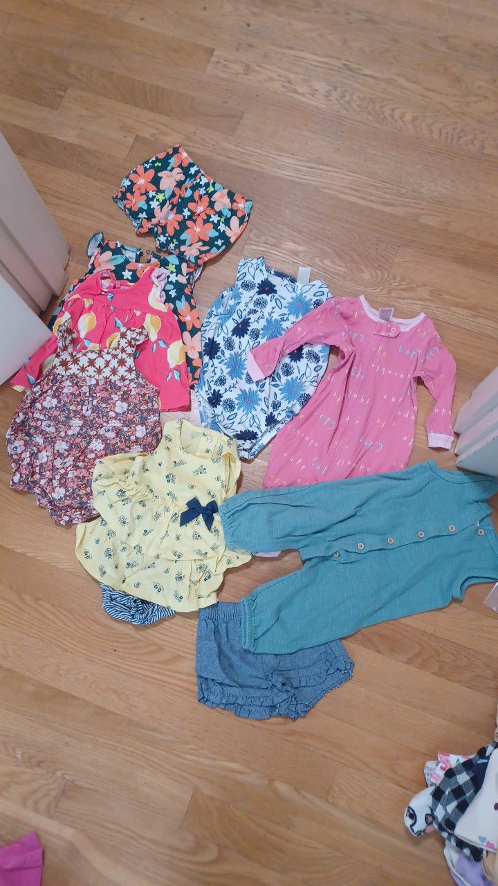 3-6 Month Baby Girl Bundle,  8 Pieces