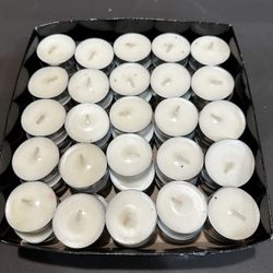 75 White Tea Light Candles