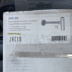 Jaclo 255-MBK Decorative Round Trap - 1-1/4" Wall Outlet Matte Black