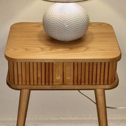 Threshold™ Adelpha End Table with Sliding Storage – Natural (Target)