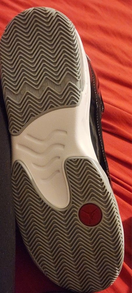 Boys Size 7 BLACK WHITE AND RED JORDAN NEW NEVER WORN