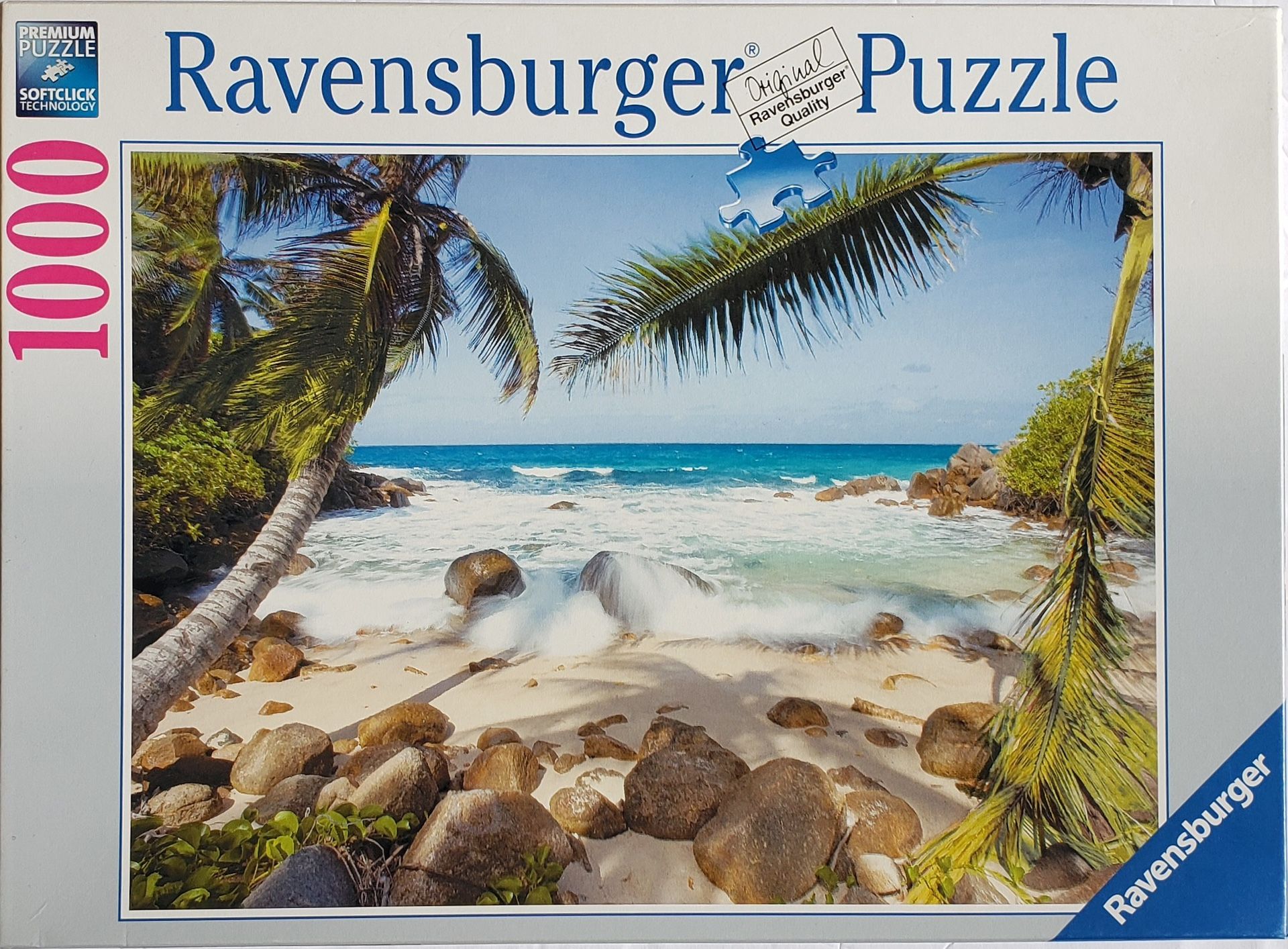 Ravensburger Seaside Beach 27" X 20"  1000 Piece Puzzle 