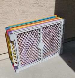8 Panels, Toddleroo by North States Superyard Colorplay Baby Playpen Gate, 26" Tall, Multicolor