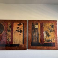 Botanical abstract artwork/wall art “Sun Salutation”