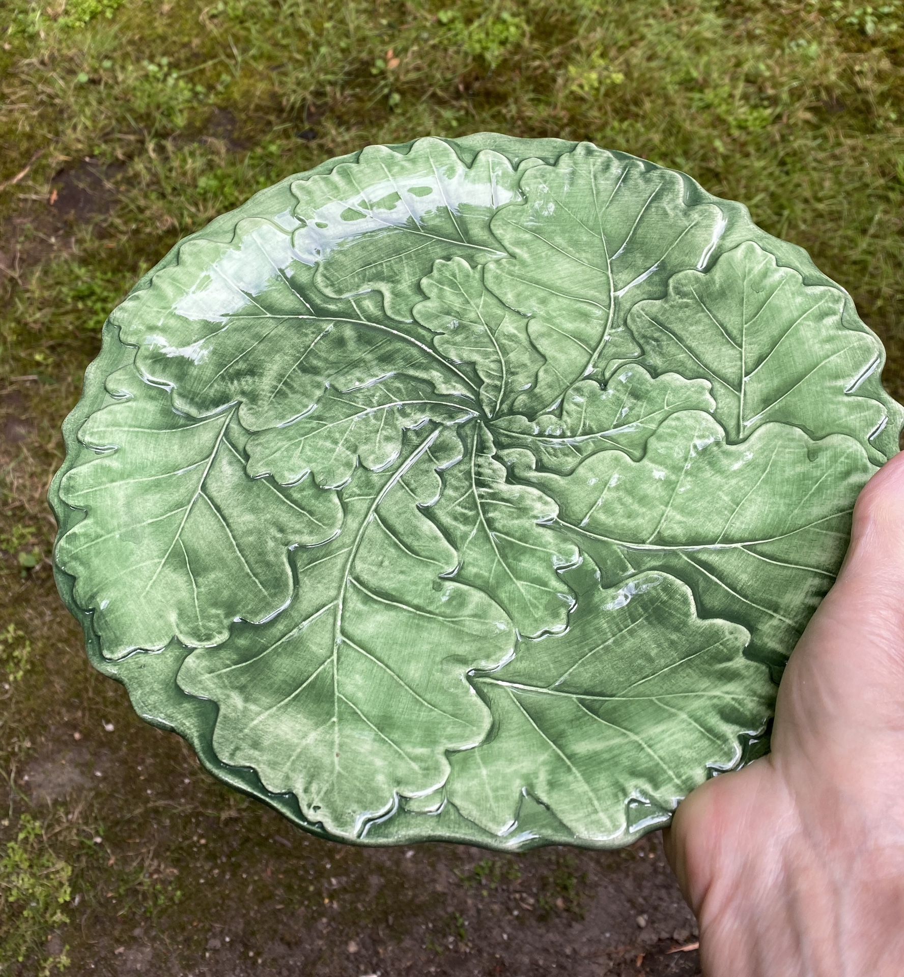 Vietri 10.5” Cabbage /lettuce Leaf Plates $75 For 4