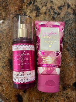 Bath & body works gingham gorgeous mini set