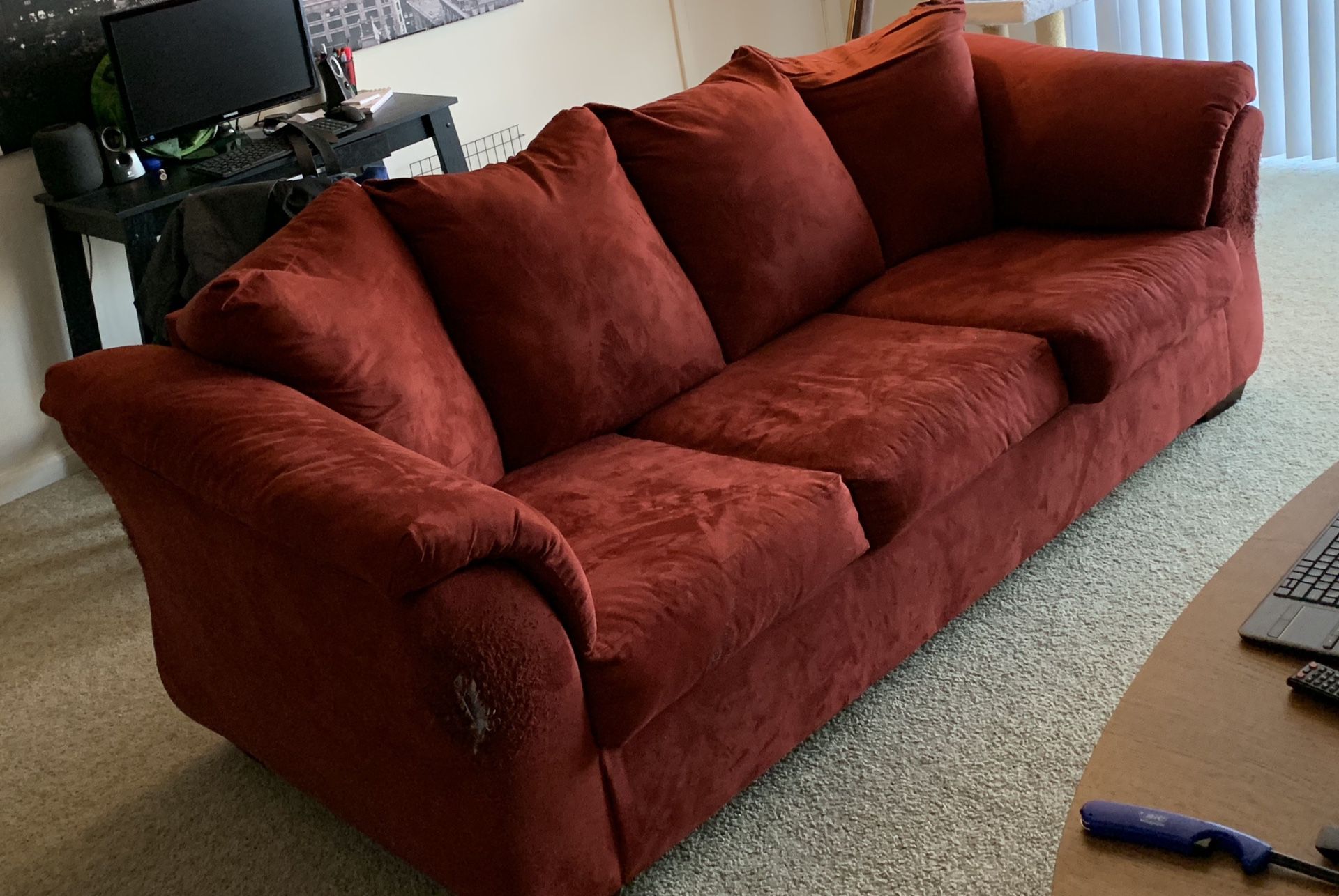 Sleeper sofa, 89”w x 37”d x 17”h
