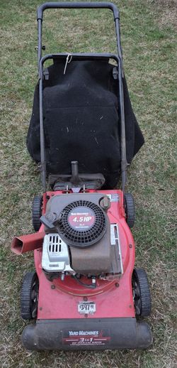 Yard Machines 3in1  gas Vacuum,  Chipper, Shredder 