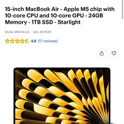 15 in macbook airs (Selling ASAP)