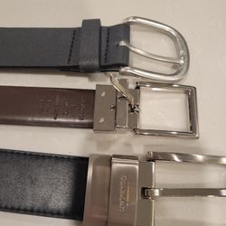 3 Men's Designer Belts Size 30 X 32 