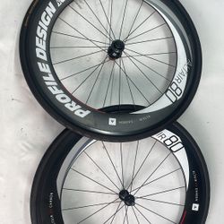 Profile Design 80mm Carbon Wheelset clincher 