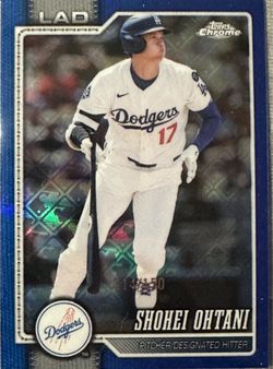 Topps chrome 2026 Shohei ohtani blue /150