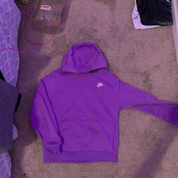 Purple Nike Hoodie Size Xl Kids 