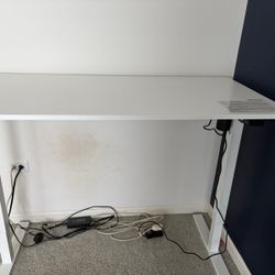 White Standing Desk 48 * 24 Inches (Electric)
