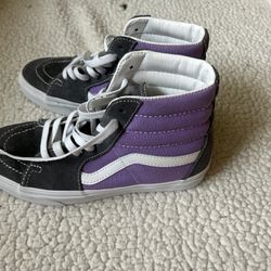 Vans Hi Tops Purple & Grey Suede