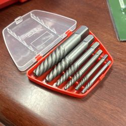 6pc Easy Out Screw Extractor Removing Broken Screw Pipes Bolts And Stud 1-8” To 3/4”