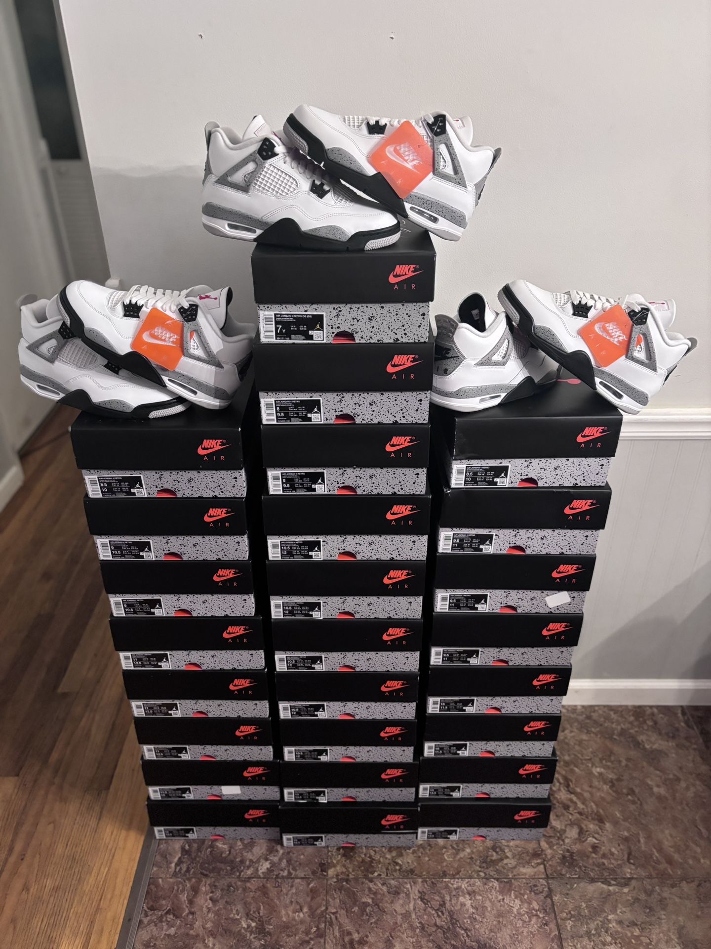 Jordan 4 ‘White Cement’ (Brand New)