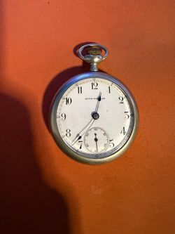 Seth Thomas Pocket Watch Silveroid Case Thomaston CT Parts Repair Not Running
