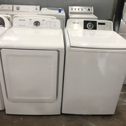 Samsung Set Washer And Dryer Electric 