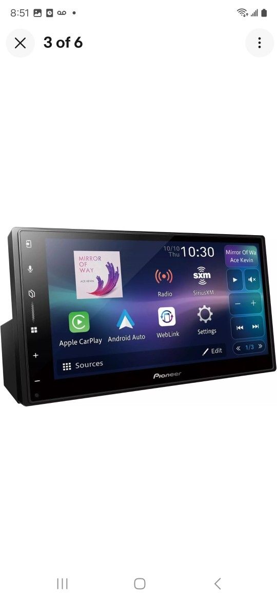 PioneerDMH-W3000NEX AppleCarPlay AndroidAuto Bluetooth Wireless