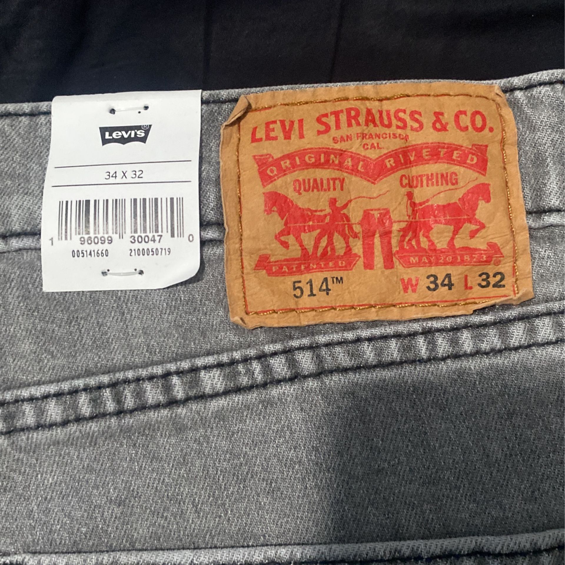 34x32 Levi’s Mens 514 Straight Jeans