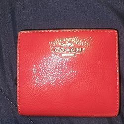 Nwt Coach Leather Patent Wallet