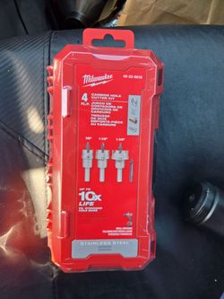 Milwaukee  Carbide Hole Cutter Kit 4pc