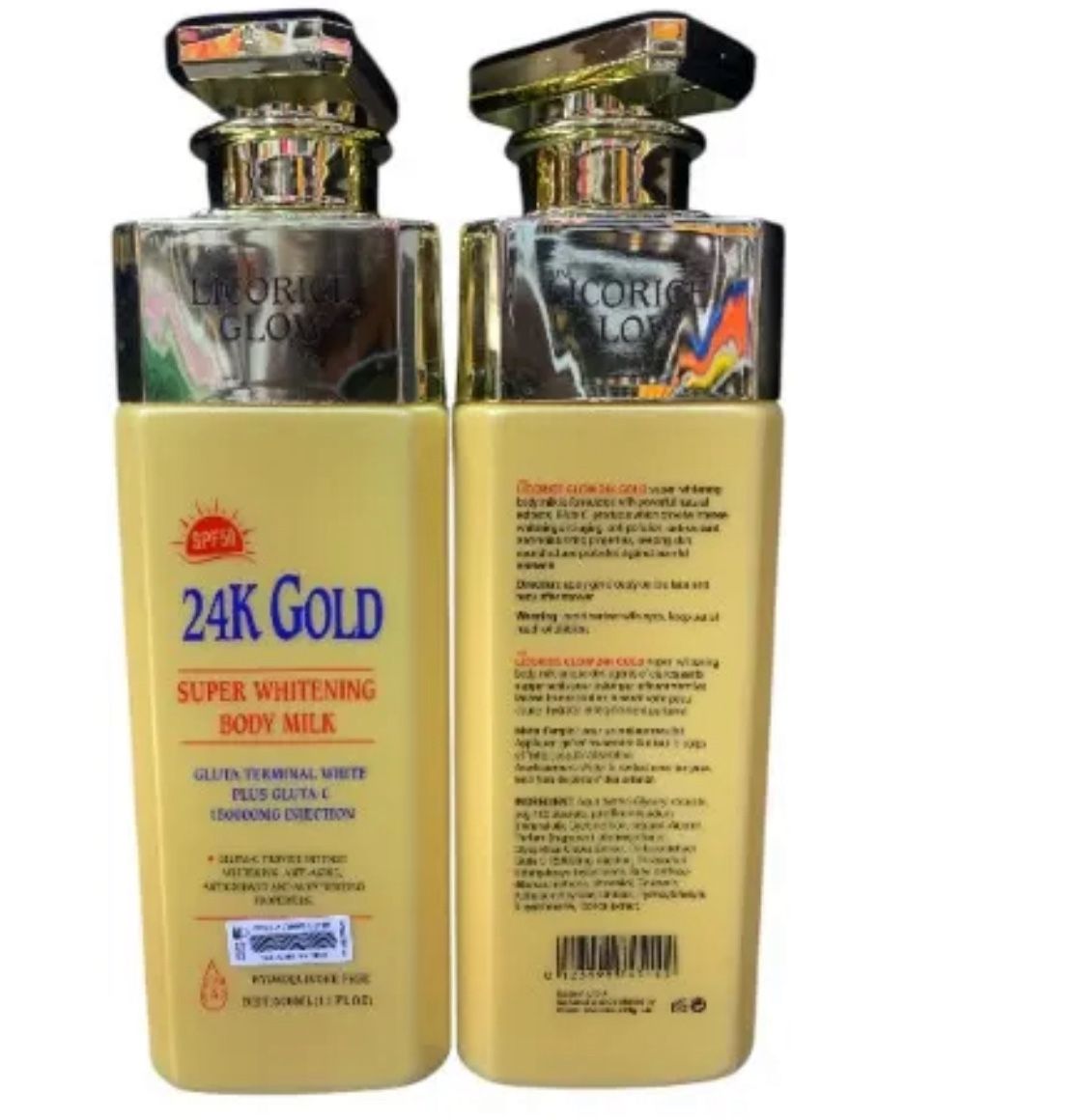 24k Glow Licorice Lotion. Fast Action With 7days Results. Sells Fast x1